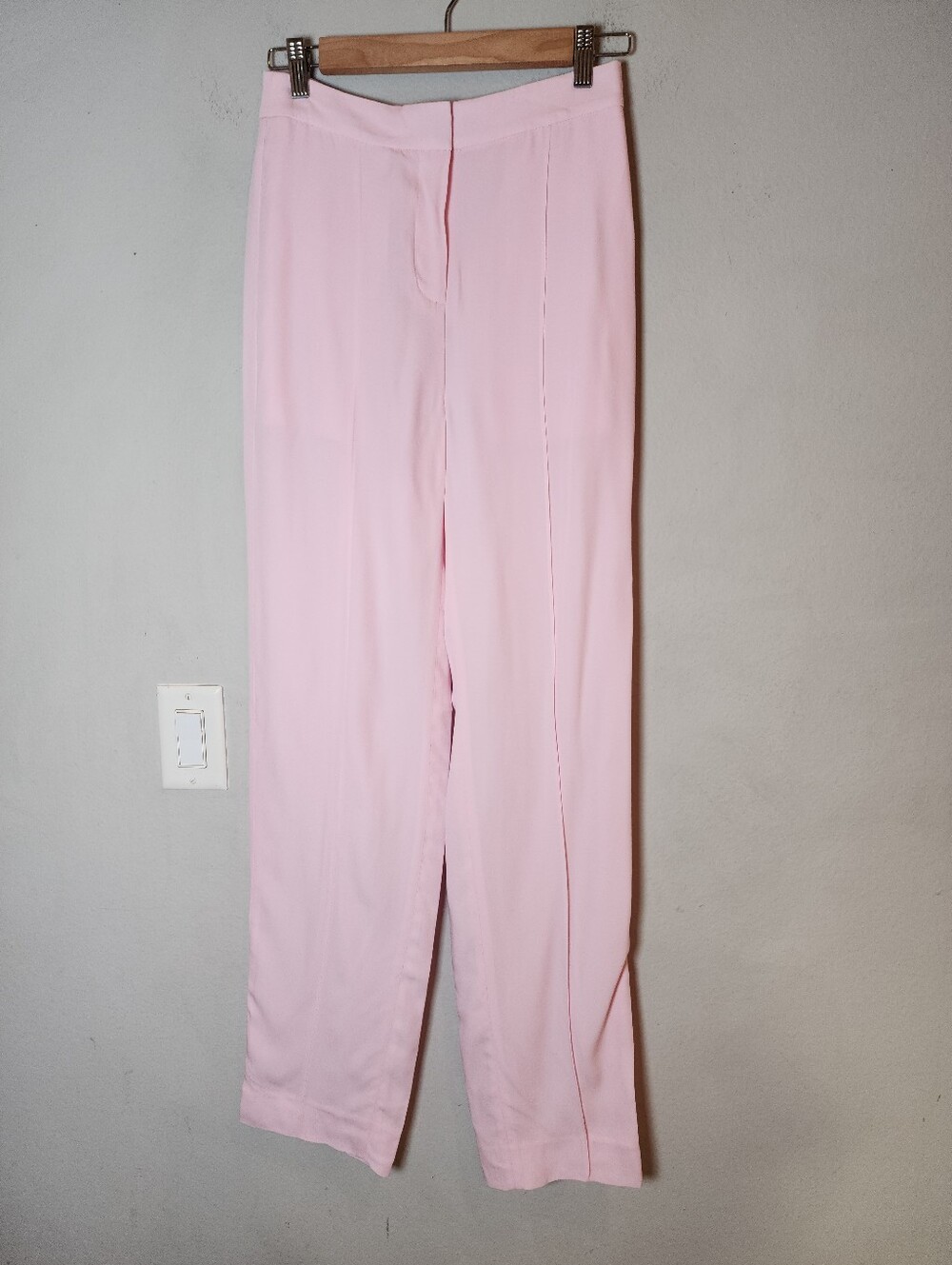 J. Crew High-rise Crepe Trouser Pink Pants Women's Size 2 Viscose